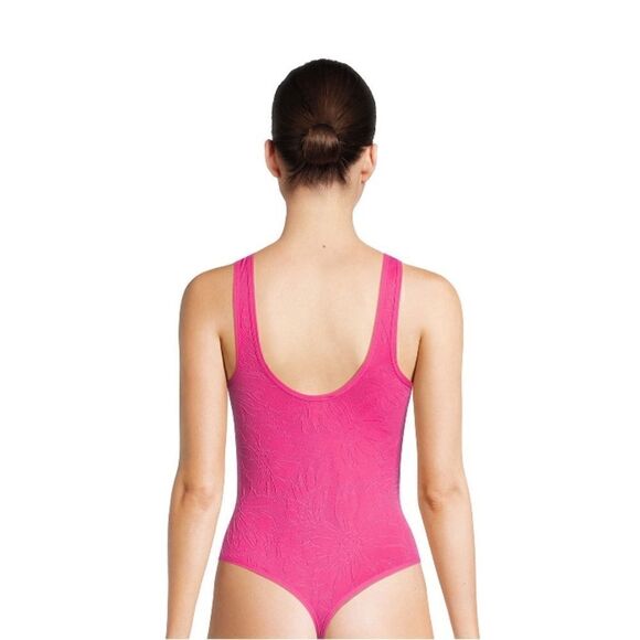 Women’s Juniors' Textured Floral Sleeveless Bodysuit Top 2-Pack Size XL - Picture 9 of 9